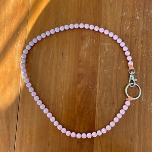 ina.seifart long beaded keychain necklace